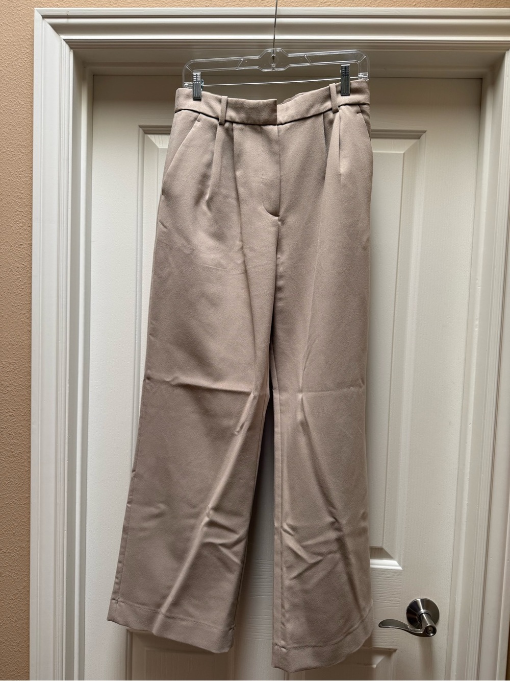 AF Sloane Tailored Wide Leg Pants - Beige
